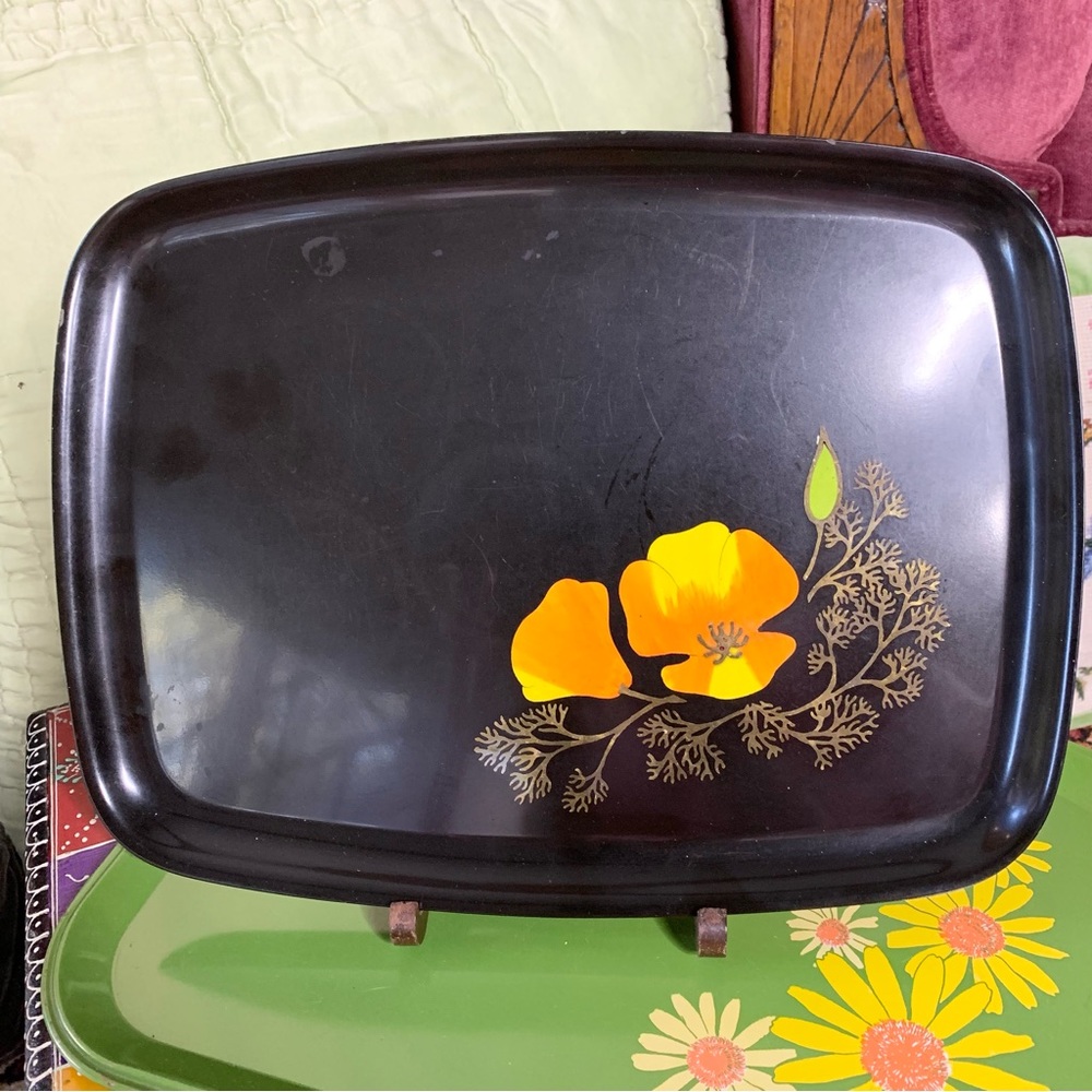 Couroc Poppy Tray